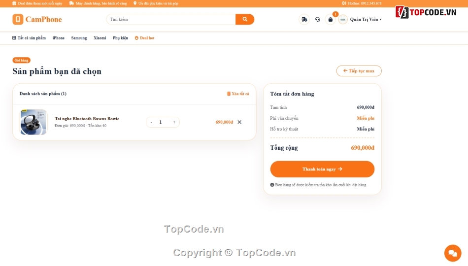 Website bán hàng,Web bán hàng,chat bot